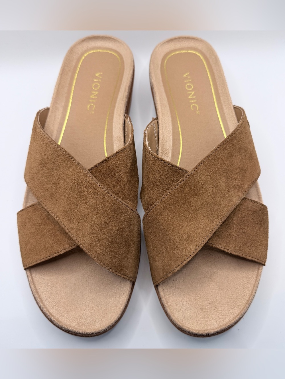 Vionic Hayden Suede Sandals, Toffee